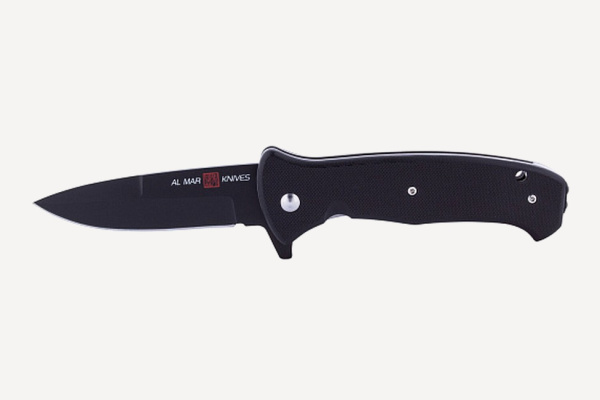 Нож складной AL MAR S.E.R.E. Night 2020 G 3,6" Tradition (Black G10 / клинок Ti-Black сталь D2)